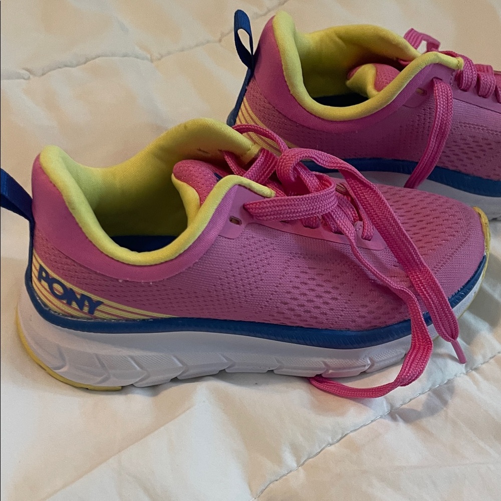 Pony Kids Sneakers in Pink and Yellow